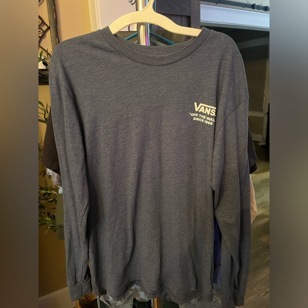 Vans Off The Wall long sleeve, blue, youth XL